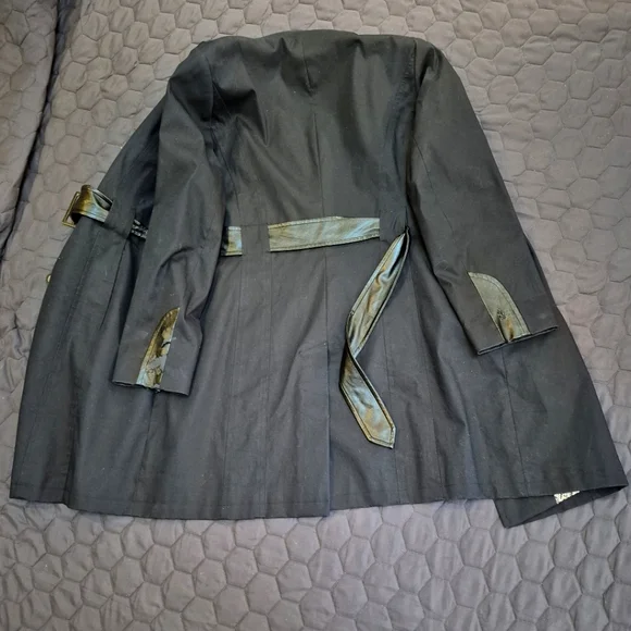 Via Spiga Black Trench Coat - Picture 2 of 8